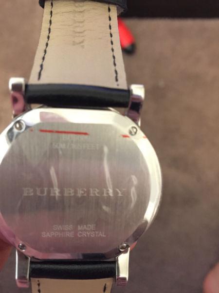 Burberry Men's BU9009 Black Leather Strap Watch