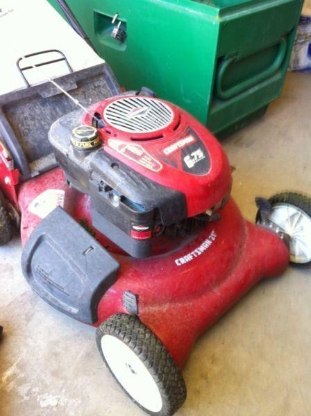 Craftsman lawn mower and electric weed eater