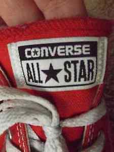 Red Mens Converse Size 10 Like New