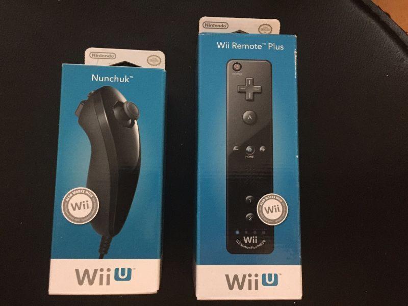 Wii U Nunchuk and Remote Plus