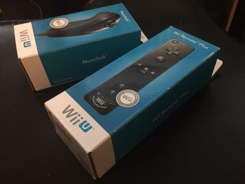 Wii U Nunchuk and Remote Plus