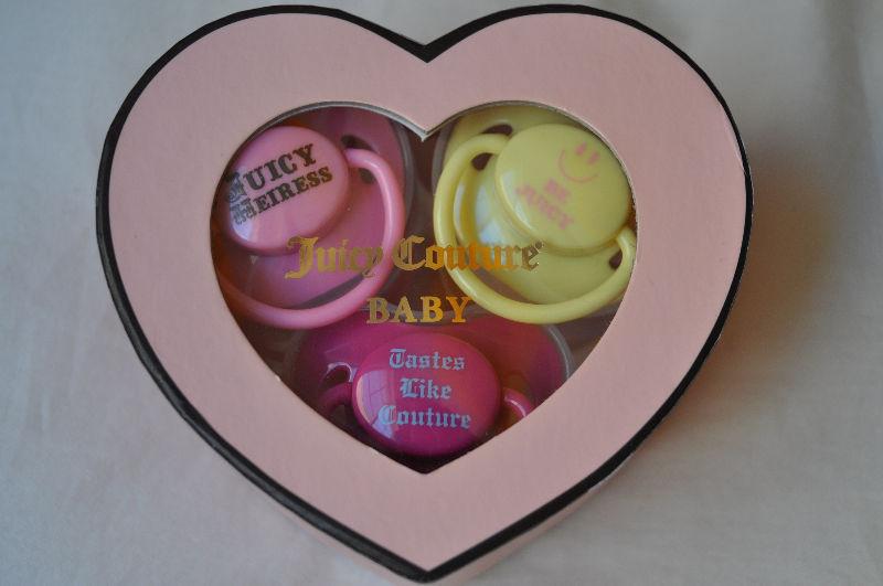 Juicy Couture Pacifier Set of 3 (New in Box)