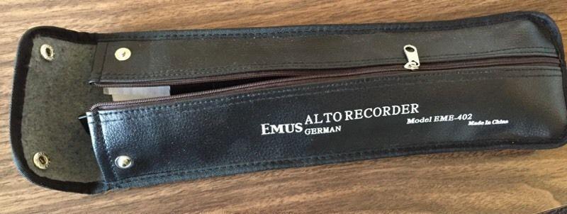 Emus Alto Recorder with Case