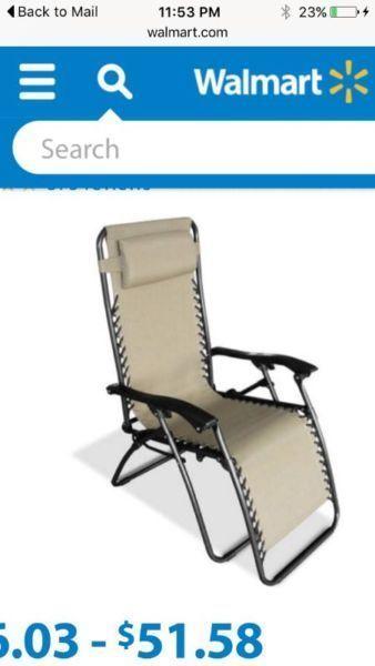*NEW* NEVER USED Two Patio lounge chairs & table!