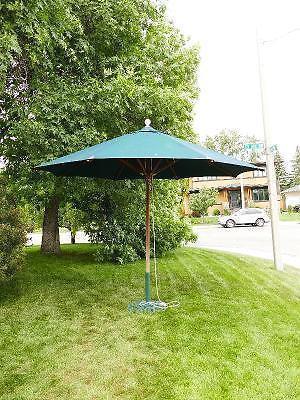 New Umbrella with an Extra Large Sized, 10' Green Canopy