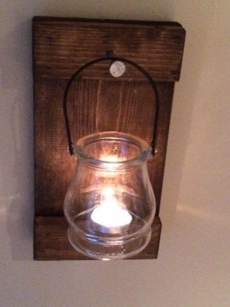 rustic mason jar mantle