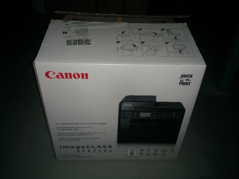 Canon MF-4770N Multi-Function Network Laser BW Printer. Like New