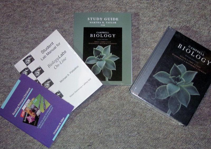 Campbell Biology textbook set for sale (Bio 107 & 120)