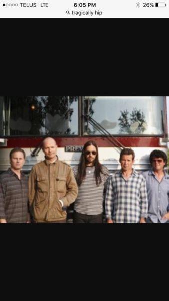 Pair of Section 236 Row 30 Tragically Hip Rexall July 28