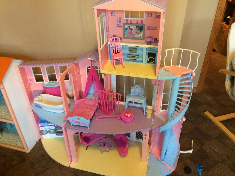 Barbie Dream House, Camper, Dolls and Accessories