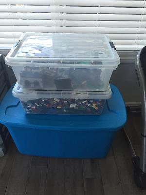 Lego collection. Many bins full of Lego!!!