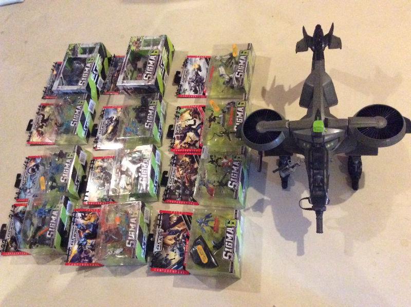 Huge lot of GI JOE Sigma6 toys in unopened packages