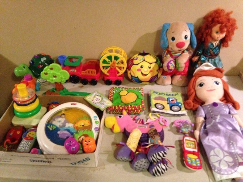 Collection of baby/toddler toys
