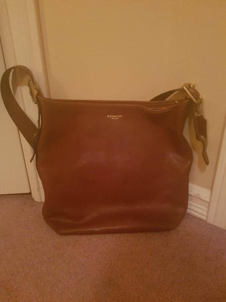 Authentic COACH Fall Legacy 2012 Cognac Leather Duffle Bag