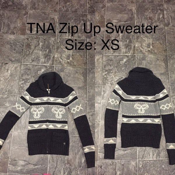 TNA Zip Up Sweater