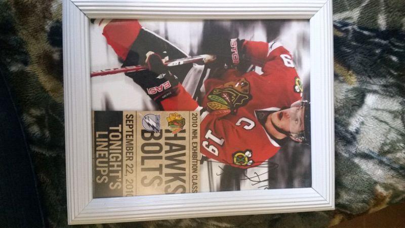 Wanted: Jonathan Toews and two other  Moose autographed frames