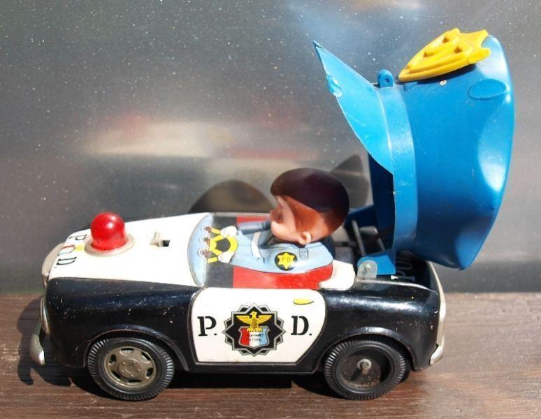 Tin Toy / Pressed Steel - Vintage Fire and Police Vehicles