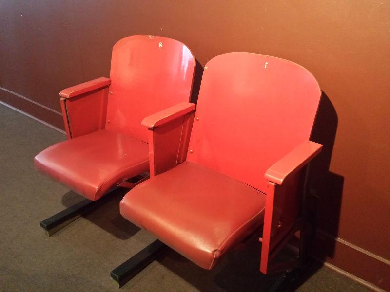 Wpg Jets Red Padded Seats #7+#8 from old Arena with Certificate