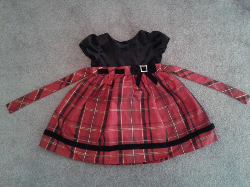 Fancy holiday dress, size 18/24 months