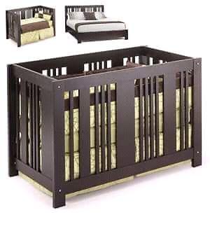 Gorgeous dark colored crib
