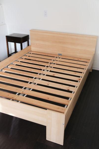 DOUBLE IKEA BED with SERTA MATTRESS