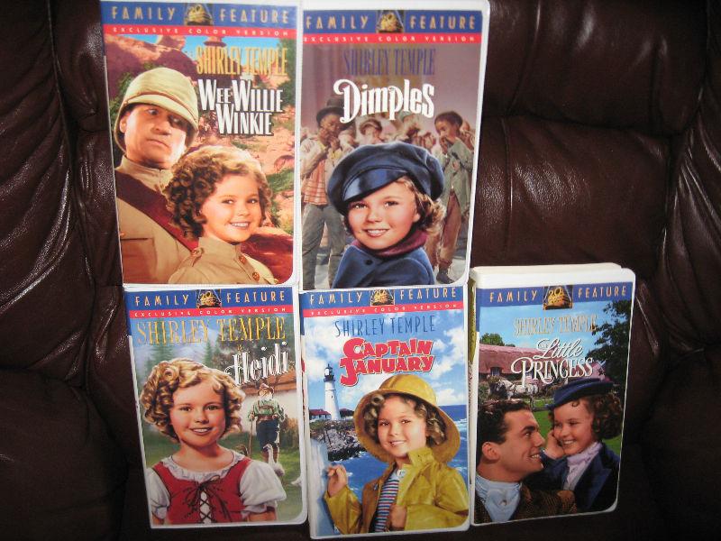 VHS Collection - Shirley Temple Movies