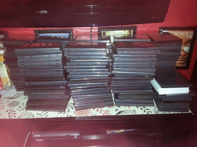 160 empty DVD cases