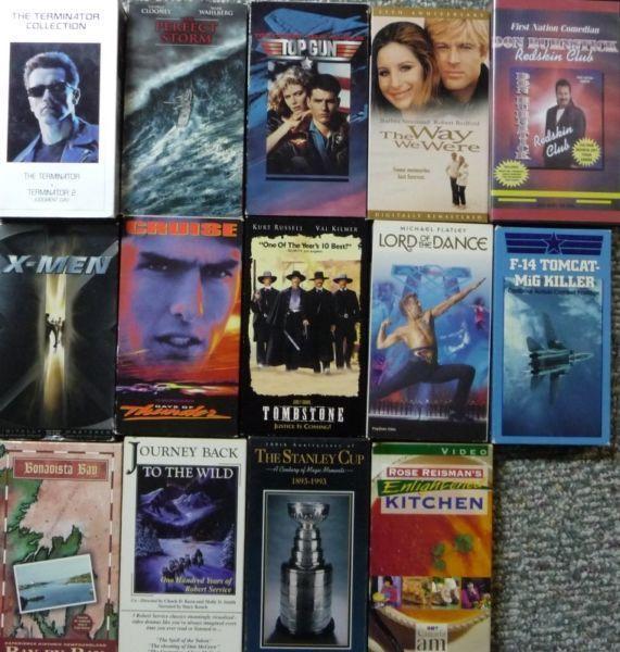 Assorted VHS Tapes/Movies