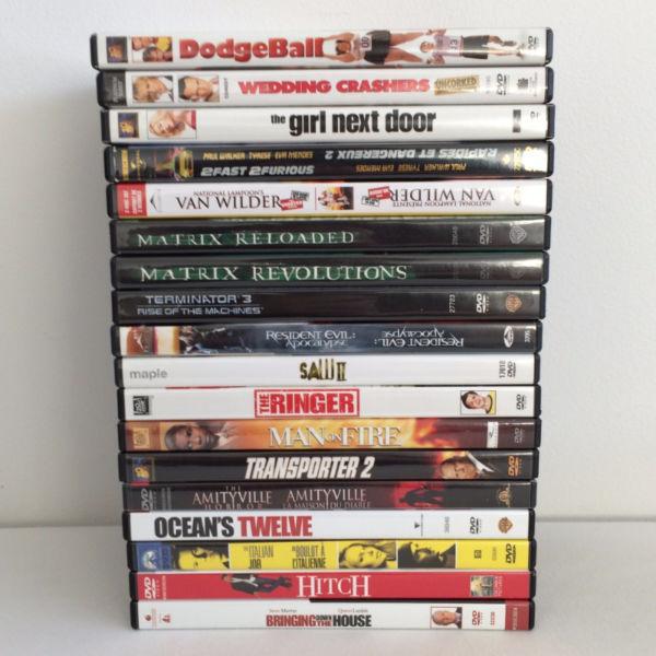 18 DVD Movies *UNTESTED*
