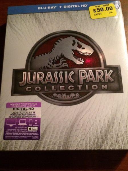 THE JURASSIC PARK BLU-RAY COLLECTION. FACTORY SEALED