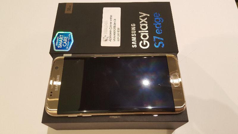 Brand New unlocked Samsung S7 Edge LTE AWS Dual SIM Gold Silver