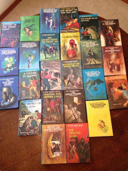 24 VINTAGE Hardy Boys books - a MUST for any child's bookshelf!