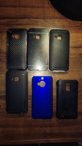 5 HTCM9 + 1 SamsunggalaxySX2 PHONE CASES