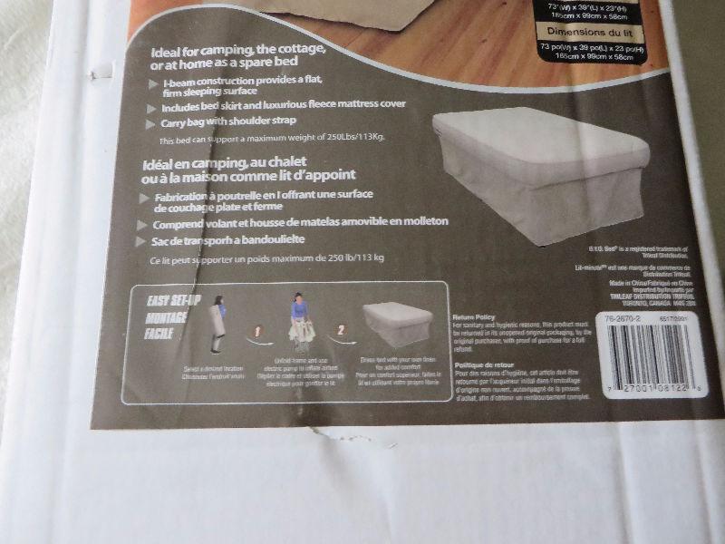 inflatable twin mattress bed brand new $130