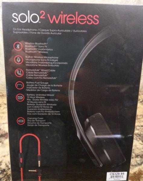Beats Solo 2 Wireless Headphones - black