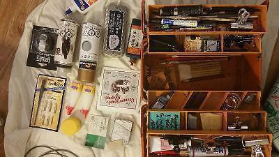 Tackle Box of Art Supplies + Speedball Linocut Printmaking Kit