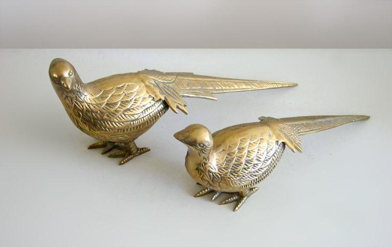 Brass pheasants pair