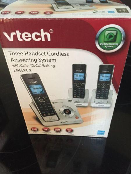 vtech 3 handset cordless answering system