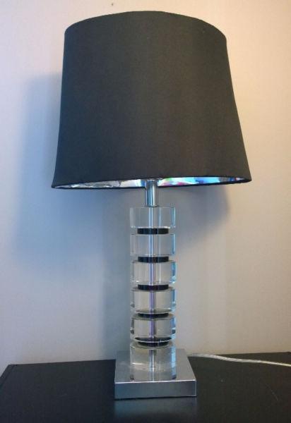 Modern Silver/Clear Lamp