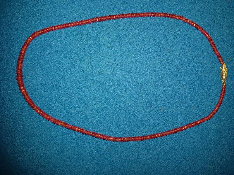 Beautiful ruby necklace great deal