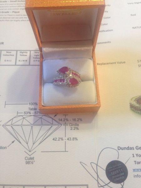Sterling Silver Ruby ring