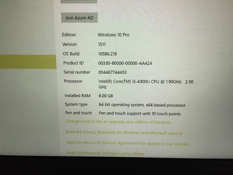Microsoft Surface Pro 3 i5-256-8GB