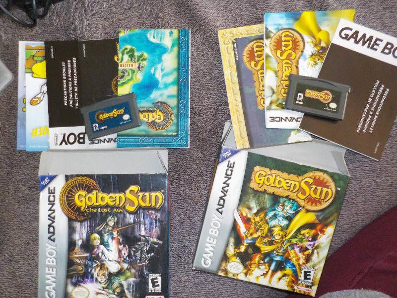 CIB Golden Sun Games for GBA