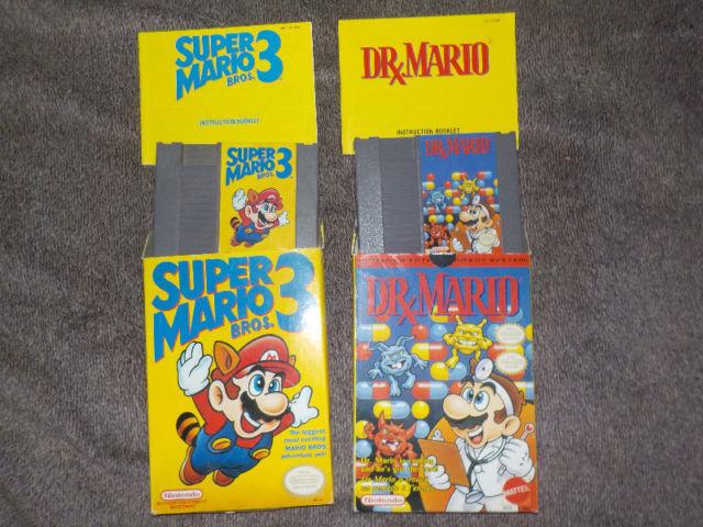 CIB Super Mario 3 & Dr. Mario for NES