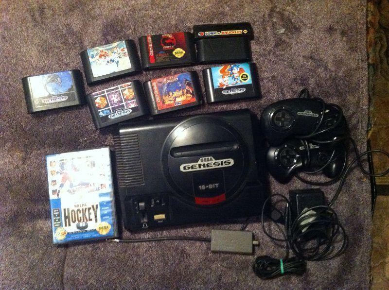 Sega Genesis 16bit with awesome games 2 cntrl