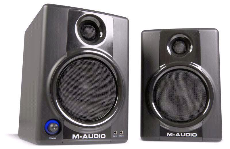 M Audio 40 w powered studio speakers