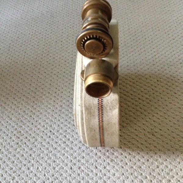 1.5 inch single jacket fire hose and brass Fog nozzle