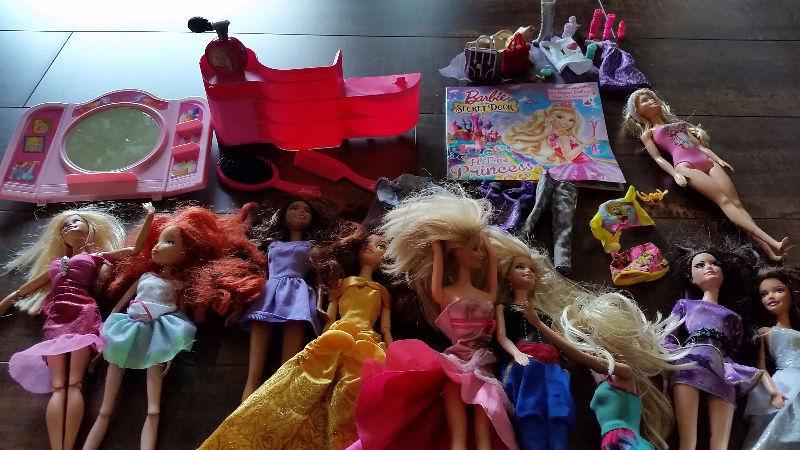 Barbie dolls and accessories