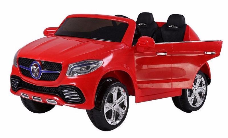 New Two Seater 12V Child Ride-On Car Doors Remote Rubber Tires