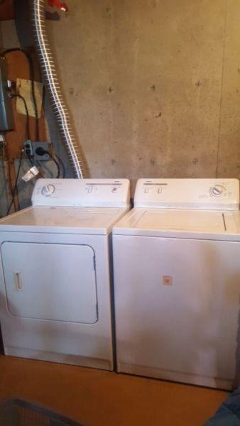 Kenmore washer and dryer